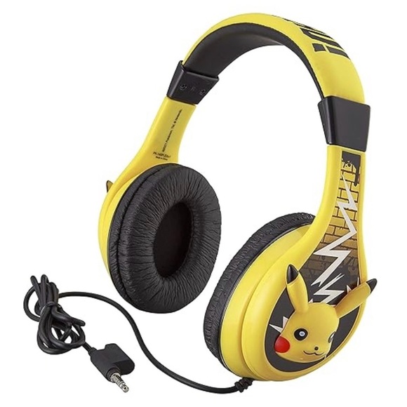 Pokemon Pikachu Wired Kids Headphones - Picture 4 of 8